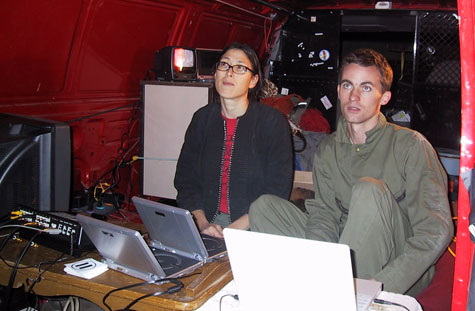 Potter-Belmar Labs in a Van